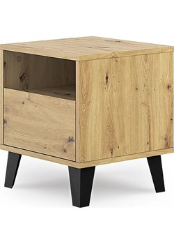 Szafka nocna na nóżkach z szufladą dąb artisan - Egner 7X Elior Edinos.pl - kod rabatowy