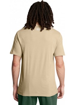 Męski t-shirt z nadrukiem Under Armour UA M Sportstyle LC SS - beżowy Under Armour Sportstylestory.com - kod rabatowy