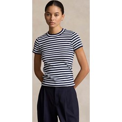 Bluzka damska Polo Ralph Lauren z krótkim rękawem z okrągłym dekoltem z dzianiny  - zdjęcie produktu