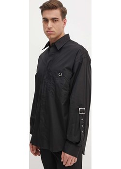 Versace Jeans Couture koszula bawełniana męska kolor czarny relaxed z ANSWEAR.com - kod rabatowy