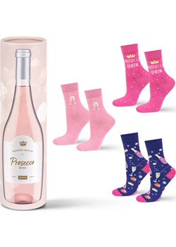 Zestaw 3x Skarpetki damskie SOXO Prosecco w tubie | prezent idealny dla Niej Sklep SOXO - kod rabatowy