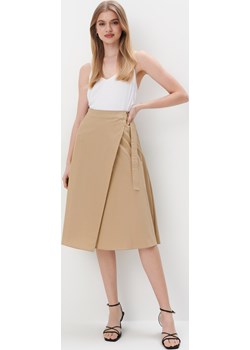 Mohito - Bawełniana spódnica midi - beżowy Mohito Mohito - kod rabatowy