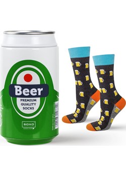 Śmieszne skarpety piwo w puszce męskie SOXO GOOD STUFF - na prezent Sklep SOXO - kod rabatowy