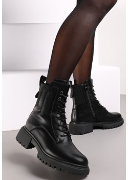 Czarne Botki o Fasonie Workerów z Elastyczną Wstawką Frankilla Renee okazyjna cena renee.pl - kod rabatowy