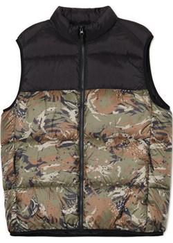 Cropp - Kamizelka z militarnym wzorem - zielony Cropp Cropp - kod rabatowy