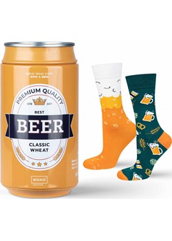 Skarpetki męskie kolorowe SOXO GOOD STUFF zabawne piwo classic wheat w puszce na Sklep SOXO - kod rabatowy