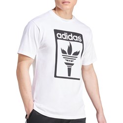 T-shirt męski Adidas z napisami  - zdjęcie produktu