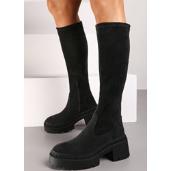 Kozaki damskie Born2be na zamek eleganckie  - zdjęcie produktu