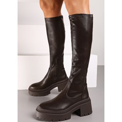 Kozaki damskie Born2be za kolano na płaskiej podeszwie  - zdjęcie produktu