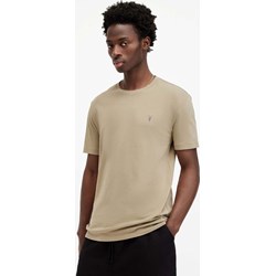 Beżowy t-shirt męski AllSaints z krótkim rękawem  - zdjęcie produktu