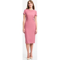 Sukienka BOSS HUGO z krótkim rękawem z okrągłym dekoltem  - zdjęcie produktu