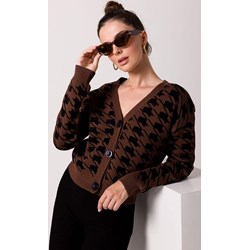 Sweter damski BeWear brązowy casual  - zdjęcie produktu