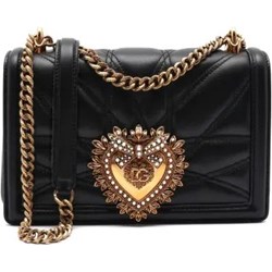 Listonoszka Dolce & Gabbana czarna na ramię średnia matowa  - zdjęcie produktu