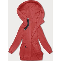 Czerwona bluza damska Goodlookin.pl długa casual bawełniana  - zdjęcie produktu