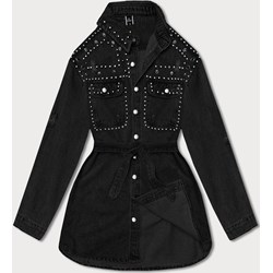 Kurtka damska Goodlookin.pl czarna bez kaptura długa  - zdjęcie produktu