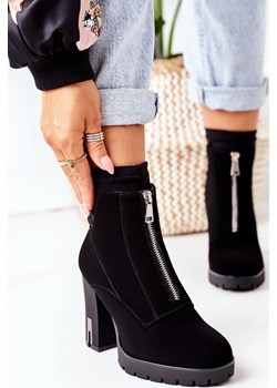 Ocieplane Botki Na Słupku Czarne Wonder Woman Ps1 ZAZOO okazja - kod rabatowy