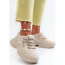 Buty sportowe damskie sneakersy na płaskiej podeszwie  - zdjęcie produktu