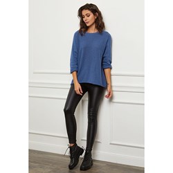 Sweter damski Joséfine jesienny z okrągłym dekoltem  - zdjęcie produktu