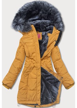 KURTKA ZIMOWA DAMSKA ŻÓŁTA (M-21305) Goodlookin.pl promocyjna cena goodlookin.pl - kod rabatowy