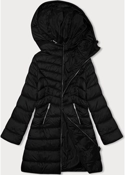 Pikowana kurtka damska z kapturem J Style czarna (11Z8083) Goodlookin.pl okazja goodlookin.pl - kod rabatowy