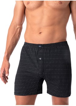 Luźne męskie szorty w kropki - M czarny Key PH KEY Sp. z o.o.  - kod rabatowy