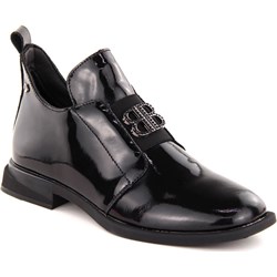 Botki Filippo bez zapięcia czarne skórzane  - zdjęcie produktu