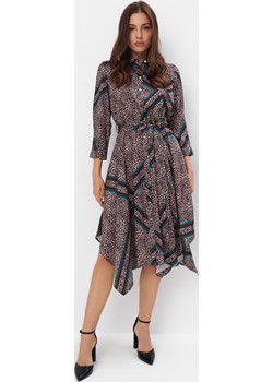 Mohito - Szmizjerka midi w panterkę - wielobarwny Mohito Mohito - kod rabatowy