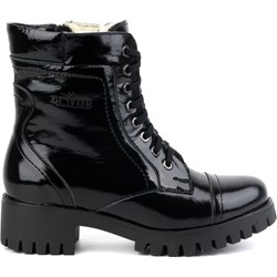 Buty Olivier botki casual sznurowane skórzane  - zdjęcie produktu