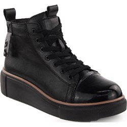 Botki T.Sokolski czarne skórzane  - zdjęcie produktu