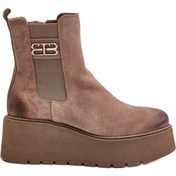 Botki Zazoo na koturnie casual  - zdjęcie produktu