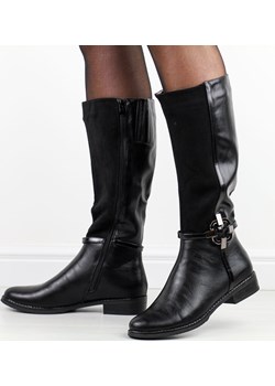 Czarne kozaki damskie Jezzi asa62-112 Jezzi suzana.pl - kod rabatowy