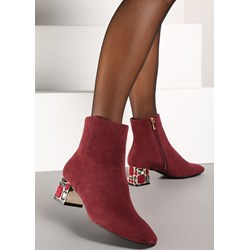 Botki Born2be z zamkiem eleganckie  - zdjęcie produktu