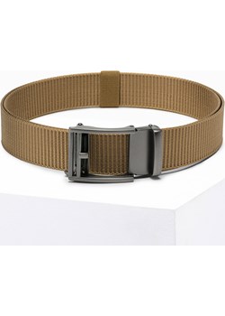 Pasek męski A828 - beżowy Edoti Edoti - kod rabatowy