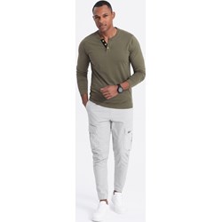 T-shirt męski Ombre z długim rękawem  - zdjęcie produktu