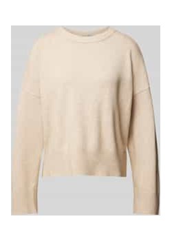 Sweter z dzianiny z mieszanki wiskozy z obniżonymi ramionami Qs promocyjna cena Peek&Cloppenburg  - kod rabatowy