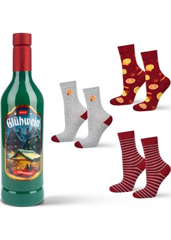 Skarpetki damskie kolorowe SOXO | Grzaniec w butelce | prezent dla niej Sklep SOXO - kod rabatowy