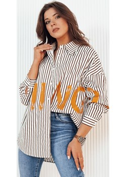 Koszula damska w paski JUDAL biała Dstreet DY0408 Dstreet DSTREET.PL promocyjna cena - kod rabatowy