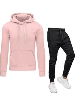 Dres męski różowo-czarny Dstreet AX0641z Dstreet wyprzedaż DSTREET.PL - kod rabatowy