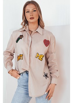 Koszula damska CAMBIL brązowa Dstreet DY0411 Dstreet okazja DSTREET.PL - kod rabatowy