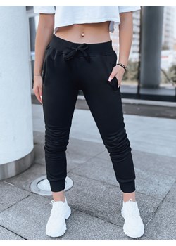 Spodnie damskie dresowe FITS czarne UY0135 Dstreet okazja DSTREET.PL - kod rabatowy