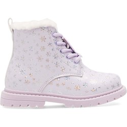 Buty zimowe dziecięce trzewiki fioletowe  - zdjęcie produktu
