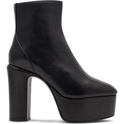 Botki BADURA jesienne na platformie eleganckie na zamek  - zdjęcie produktu