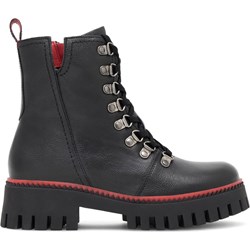 Workery damskie Lasocki sznurowane czarne casual na jesień  - zdjęcie produktu