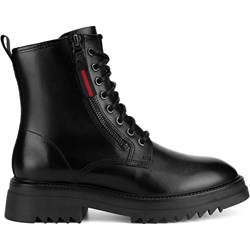 Botki Lasocki na płaskiej podeszwie wiązane  - zdjęcie produktu