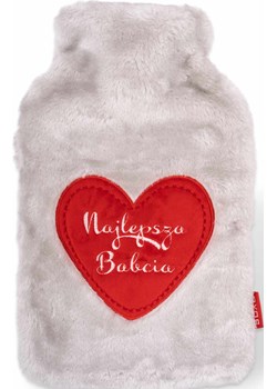 Termofor szary z napisami dla Babci | Mięciutki prezent na urodziny | święta Sklep SOXO - kod rabatowy