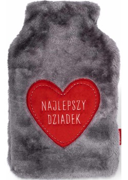 Termofor szary z napisami dla dziadka | Idealny pomysł na prezent świąteczny | Sklep SOXO - kod rabatowy