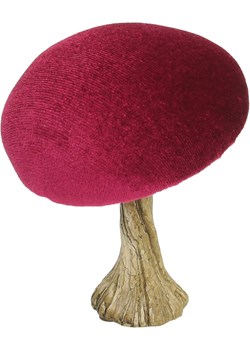 Dekoracja Velvet Mushroom 10 cm ruby Dekoria wyprzedaż dekoria.pl - kod rabatowy