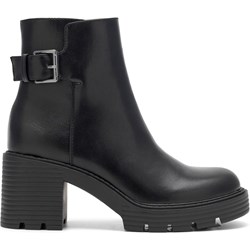 Jenny Fairy botki na obcasie czarne eleganckie jesienne  - zdjęcie produktu