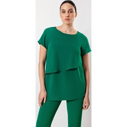Bluzka damska Molton z okrągłym dekoltem na wiosnę casual z krótkimi rękawami  - zdjęcie produktu