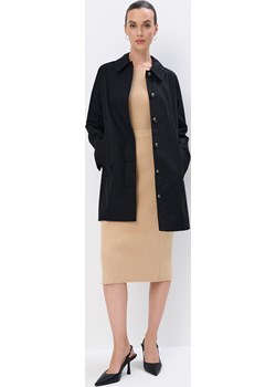 Mohito - Bawełniany czarny trencz - czarny Mohito Mohito - kod rabatowy